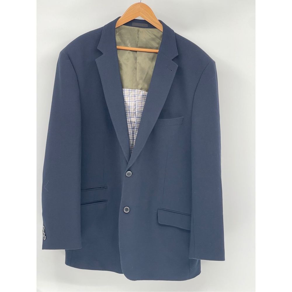 Alexander Julian Colours Blazer Sport Coat‎ Suit Jacket Men 50 L Blue